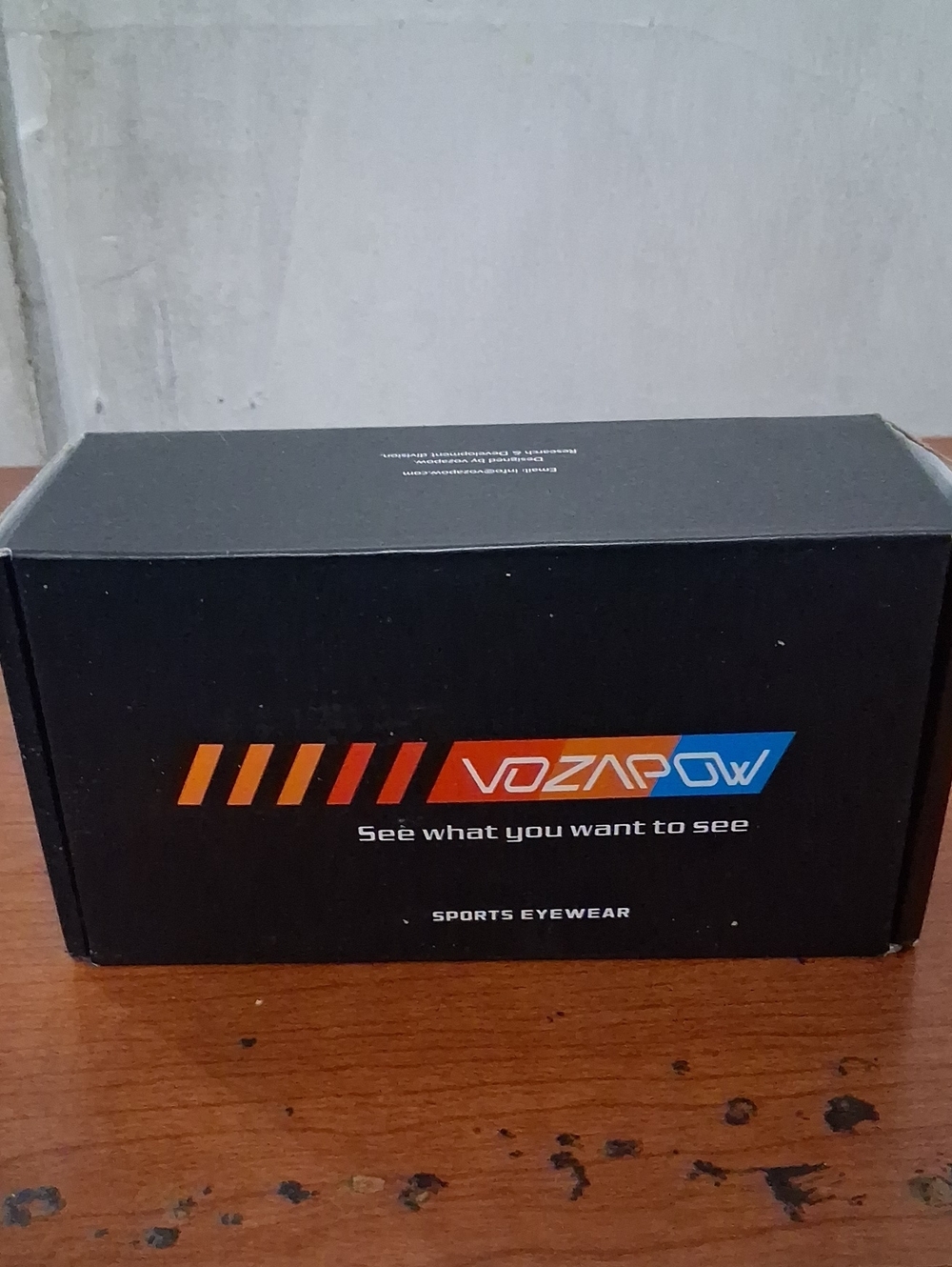 VOZAPOW Sports Eyewear Box - Black with Orange & Blue Logo